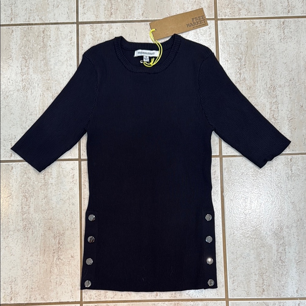 FreeMarket Black Crew Neck Sweater